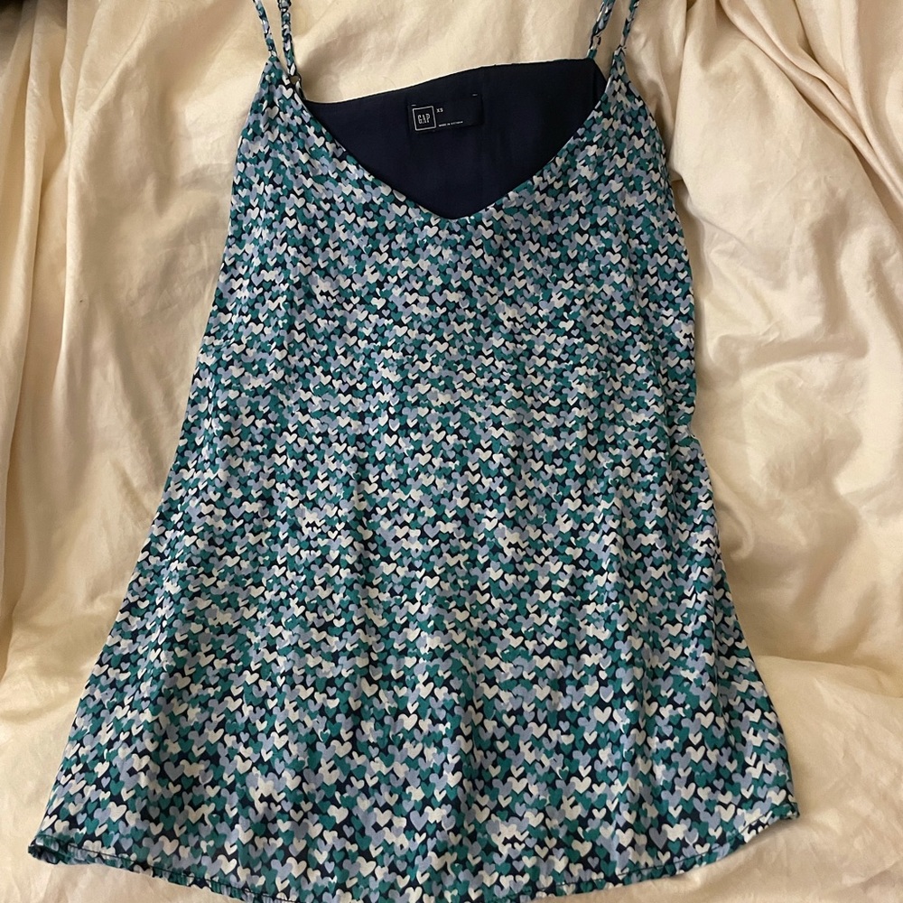Gap silk like tank top - floral, xs